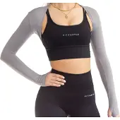 Fittastic Sportswear Fittasstic Sportswear Bolero Top Gray