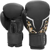 Stiel Leopard Dames Bokshandschoenen - PU - Zwart
