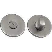 Hardbrass Shuffle toilet-/badkamersluiting rond dun 4mm - RVS