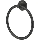 GROHE Essentials Handdoekring - 18cm - matte black 1024612430