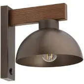 TK Lighting Wandlamp Oslo, dimbaar, bruin / roest, Woon-/ Eetkamer, metaal, Modern, wandlamp