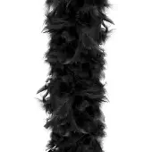 Springos Kerstboa | Kerstslinger | 1.8 m | Zwart