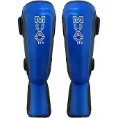 Muay Shin & Instep Premium blauw/zwart XL