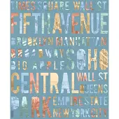 Dutch Wallcoverings - Loft- letters blauwgroen - M508-04