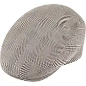 Fiebig Mooie Flatcap Katoen Ruitpatroon mt 57