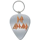 Rock Off Def Leppard - Logo Pick Sleutelhanger - Zilverkleurig