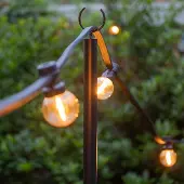 LumenXL Metalen palen voor prikkabels en lichtsnoeren - set van 2