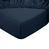 DoubleDry Hoeslaken 100% natuurlijk katoen eenpersoons 90x200 cm zacht &