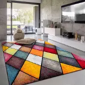 Paco Home Vloerkleed Woonkamer Laagpolig Modern Patroon Geometrisch 3D 80x150 cm