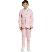 Opposuits kostuum Lush lichtroze Jongens Polyester Reverskraag Effen - maat 110/116