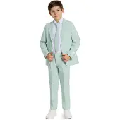 Opposuits kostuum Daily petrol/mintgroen Jongens Polyester Reverskraag - maat 122/128