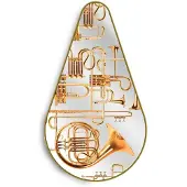Seletti Gold Frame Pear Spiegel Trumpets