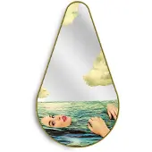 Seletti Gold Frame Pear Spiegel Sea Girl