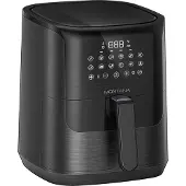 Montana De Montana MF340 compact is de kleinste airfryer in het assortiment uitgevoerd met een inhoud van 4 liter en een vermogen van 1350 Watt. Deze air