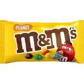 M&M's Pinda - melk chocolade snoepjes - uitdeelzakjes 24x45g