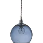 Ebb & Flow Rowan Hanglamp Deep blue | Silver | Ø 15.5 cm E14 IP20