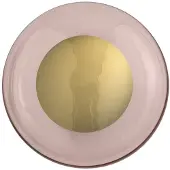 Ebb & Flow Horizon Plafond- / Wandlamp Ø: 29 cm | Shiny Gold | Bright coral E27 IP20