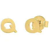 Lucardi Oorbellen 'Buchstabe' goud