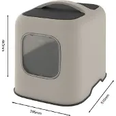 MyPet biala kattenbak cappuccino