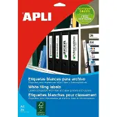 APLI etiketten ft 190 x 38 mm (b x h), ronde hoeken, 175 stuks, 7 per blad (1232)