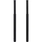 vidaXL Tafelpoten telescopisch 710-1100 mm zwart 2 st