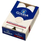 GOUDA Waxinelichten Wit 10 Uur 12 Stuks