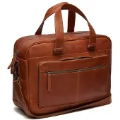 The Chesterfield Brand Singapore Laptoptas 15-15,6 inch - Echt leer - Cognac