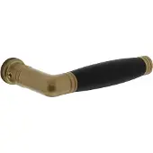 Intersteel Deurkruk Ton 222 - messing getrommeld/ebbenhout
