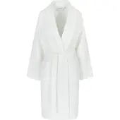 Casilin - Badjas voor Dames en Heren - Maat S - Sauna Wafelbadjas Voor Volwassen - Met riem - Katoen - Absorberend - Wasmachinebestendig - Wit