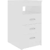 vidaXL Ladekast 40x50x76 cm bewerkt hout wit