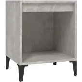 vidaXL Nachtkastje 40x35x50 cm betongrijs