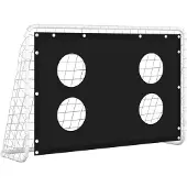 vidaXL Voetbaldoeltrainingsdoel 184x61x122 cm staal