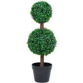 vidaXL Kunstplant met pot buxus bolvorming 60 cm groen