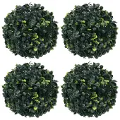 vidaXL Kunstbuxusbollen 4 st 12 cm