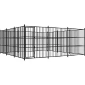 vidaXL Hondenkennel voor buiten 450x450x185 cm