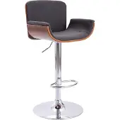vidaXL Barstoel, grijs, met stoffen bekleding