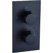 FortiFura Calvi thermostatische inbouwkraan met inbouwdeel - mat zwart SW1159492