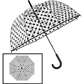 Merkloos Paraplu polka dot Koepelparaplu Transparant PVC Ø 86 CM-DESSIN trouw -