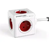 Allocacoc PowerCube Extended Red 3,0m cable (FR)