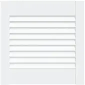 vidaXL Lamellen deuren Wit 39,5 x 39,4 cm Massief grenenhout