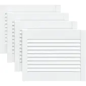 vidaXL Lamellen deuren 4 st Wit 69 x 49,4 cm Massief grenenhout