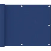 vidaXL Balkonscherm 75x400 cm oxford stof blauw
