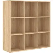 vidaXL Boekenkast 98x29x97,5 cm bewerkt hout sonoma eikenkleurig