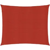 vidaXL Zonnezeil 160 g/m² 3x3 m HDPE rood