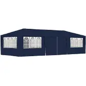vidaXL - Partytent - met - zijwanden - professioneel - 90 - g/m² - 4x9 - m - blauw