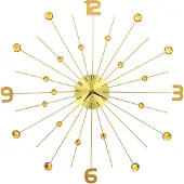 vidaXL Wandklok 70 cm metaal goudkleurig