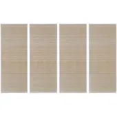 vidaXL Tapijten 4 st rechthoekig 120x180 cm bamboe natuurlijk