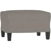 vidaXL Voetenbank 60x50x41 cm stof taupe