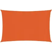 vidaXL Zonnezeil 160 g/m² 3,5x4,5 m HDPE oranje