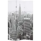 vidaXL Kamerscherm New York bij daglicht 120x170 cm zwart en wit